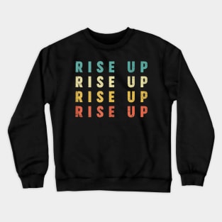 Rise Up Stop Human Trafficking Men Women Retro Vintage Style Tank Top Crewneck Sweatshirt